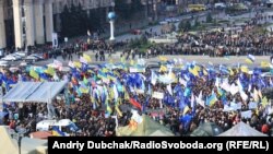Киев. Майдан. Митинг предпринимателей против Налогового кодекса 